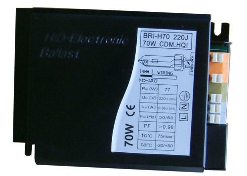 лампа натрия 70W керамического металла балласта парника 0.44A 130Hz цифров галоидная